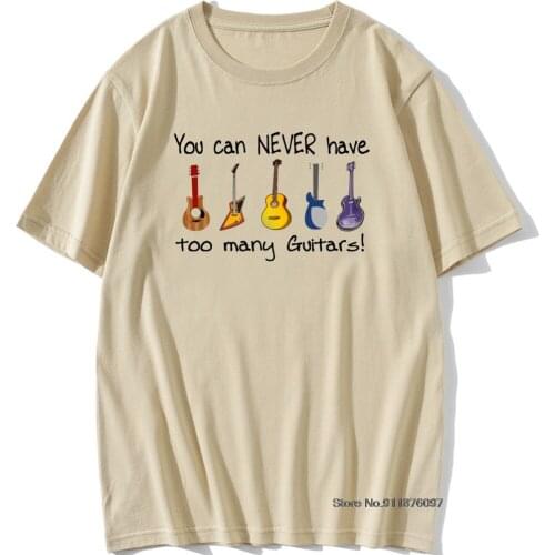 Funny Guitar Electric Acoustic Bass Strings Guitarist T-Shirt Summer 100% Cotton Short Sleeve O-Neck Mens T Shirt