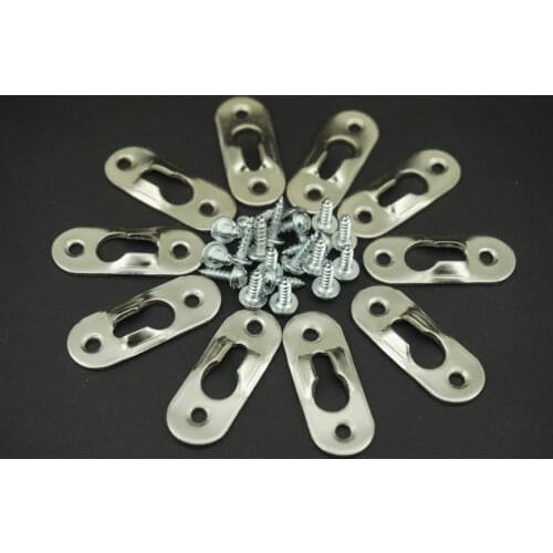 Hot Sale 20PCS THICKEN KEYHOLE PICTURE FRAME PAINTING HANGERS & SCREWS