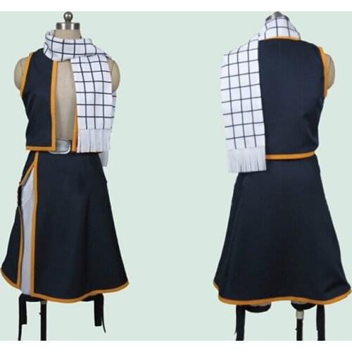 Fairy Tail Dragon Slayer Demon-Lord Natsu Dragneel Cosplay Costume Outfit Suit For Halloween Carnival Adult Men full set