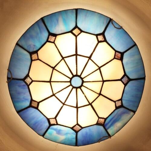Dia 30cm Indoor Mediterranean sea round ceiling lights. living bedroom study room Kitchen aisle lamp lighting fixture