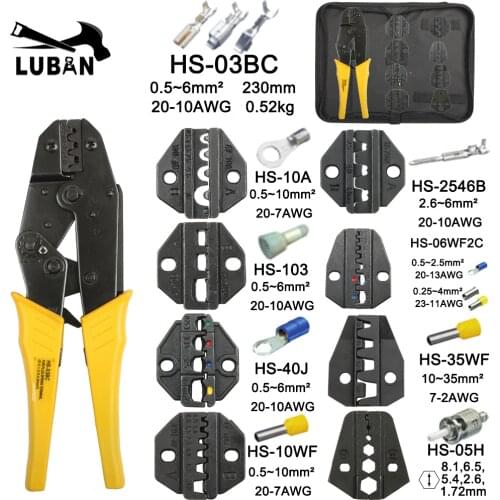 Free shipping HS-03BC Crimping Plier Multi Tool manual hand multi tools with jaws bag Carbon Steel Multifunctional Electrical