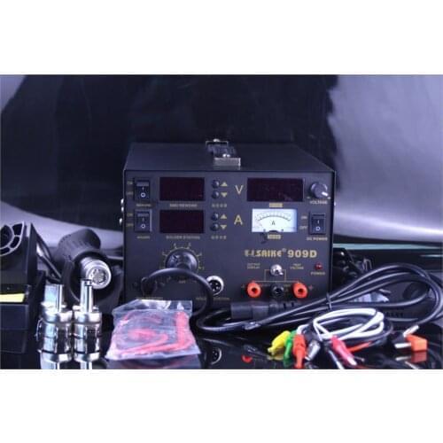 Saike 909D Heat Gun Desoldering Station Power Multi-Function 3 in 1 Constant Temperature Soldering Iron Soldering Station