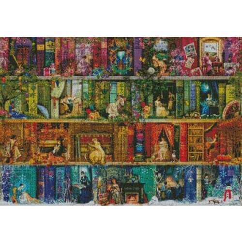 14/16/18/28 Embroidery Counted Cross Stitch Kits Needlework - Crafts 14 ct DMC DIY Arts Handmade Decor - Bears