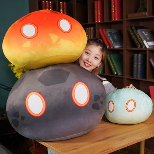 New 25cm Mini Slime Plush Dolls Game Genshin Impact Cosplay Keli Pillow Man Woman Plush Toys Girls Boys Kids Gift
