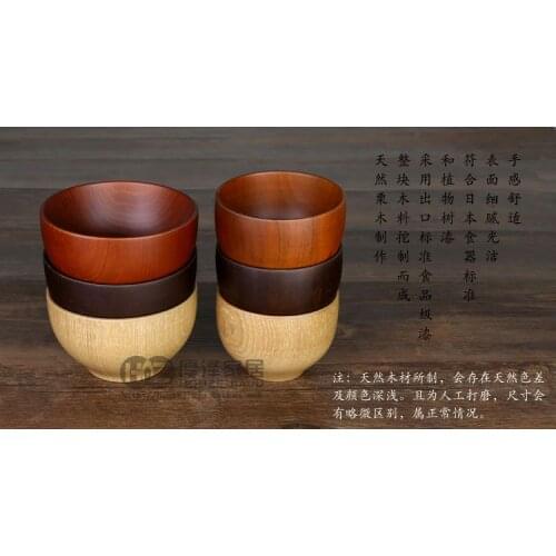 Wholesale ,Japanese natural chestnut rice bowl / baby children Creative cutlery anti-hot environmental health