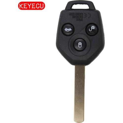 Keyecu Remote key Keyless Entry Fob 3 Button 433MHz 4D62 Chip for Subaru Forester