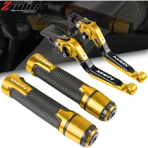 Motorcycle CNC Brake Clutch Levers Handlebar knobs Handle Hand Grip For YAMAHA NMAX 155 NMAX125 N MAX N-MAX155 2015 2016 2017