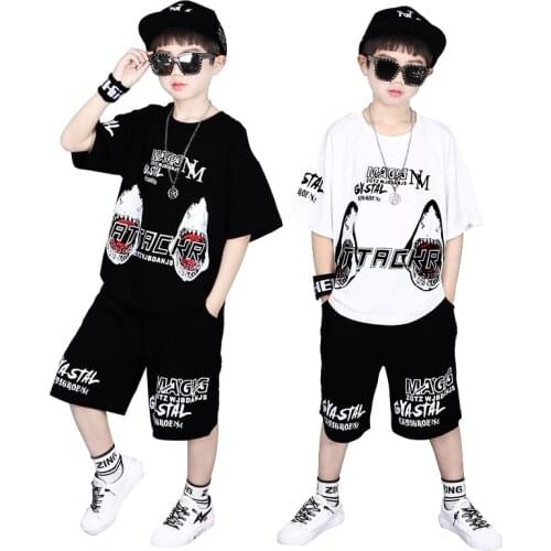 Teenage Sport Suits Summer Boys Clothing Sets shark T Shirt & Pants Casual 4 5 6 7 8 9 10 12 14 Years Child Boy Clothes