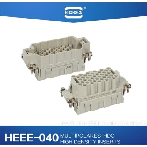 Heavy Duty Connectors HDC-HEEE-040-MC/FC 40pin 16A 500V Industrial rectangular Aviation connector plug