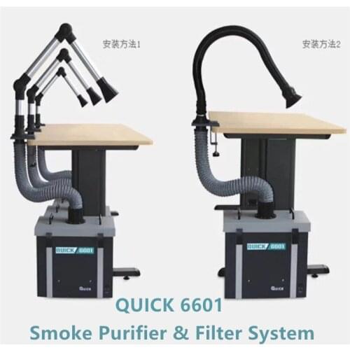 QUICK 6601 Smoke Filter Purification Machine For Mobile Phone Repair Professional PurifyingFilter Workshop Lcd Repair ESD Solder