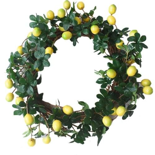 Spring Fruit Wreath Spring Fruit Wreath For Front Door Home Decoration With Green Leaves