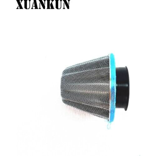 XUANKUN Motorcycle Accessories Air Filter Mushroom Head 7.5CM Long Stainless Steel Caliber 36-38mm