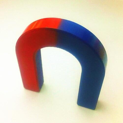 1pc Ferrite Magnet Kit Education Science Experiment HORSESHOE U shape education magnetic block comapass size with N & S pole