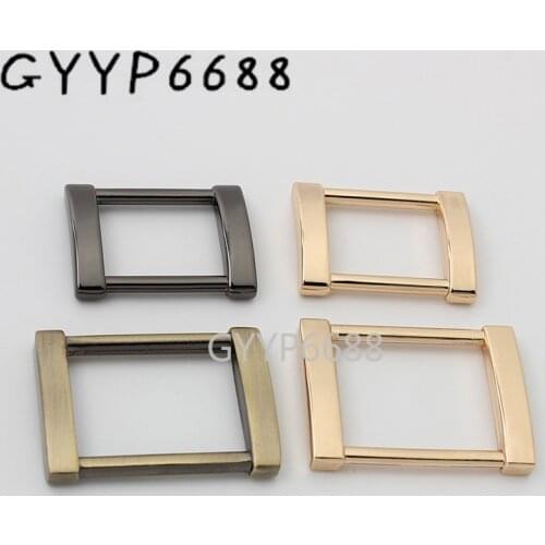 10-30pcs 19mm 3/4'' 25mm 1'' polished rectangle buckle for woman handbags purse connector buckles bag accessories