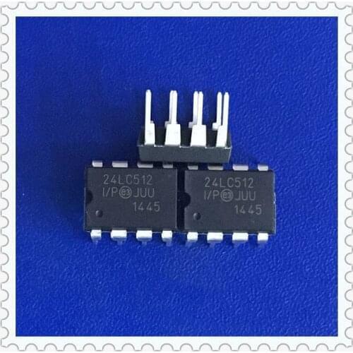 10pcs/lots 24LC512-I/P 24LC512 DIP-8 IC
