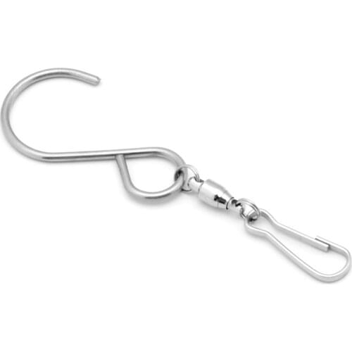 12pcs Spinning Swivel Clips Stainless Steel S-Shaped Hooks For Wind Chimes Wind Spinners Wall Hangers Multi-functional Rotatable