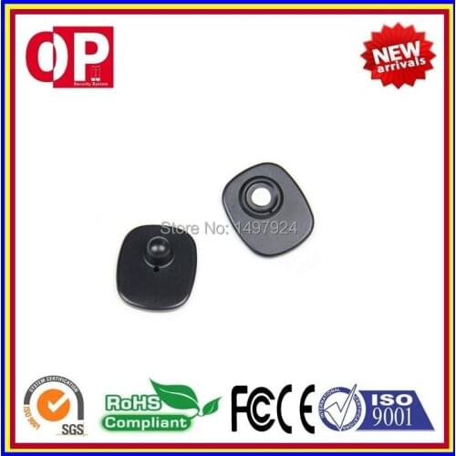 2018 free shipping eas hard tag rf security alarm mini square hard tag ,1000pcs/lot