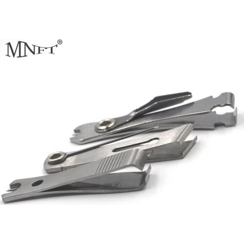 MNFT 5Pcs Fishing Line Clipper Nipper Multifunctional Fly Stream Tying Tool Nail Knot Hooks Sharpener Eye Cleane Scissor