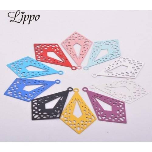 50pcs AB778 19*32mm Irregular Charms Connectors Fit Diy Bracelet Bangles Necklace Jewelry Findings