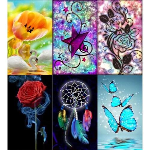5d Diy Diamond Painting Animal Flower Imitation Cross Stitch Kit Handmade Gifts Crafts Home Decoration Can Be Customized