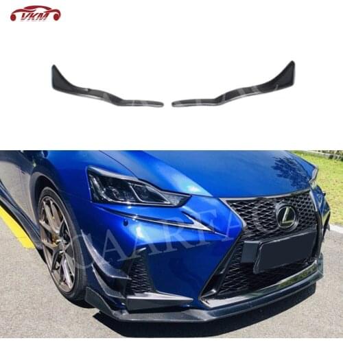 Carbon fiber Material Front Headlight Covers FRP Unpainted Black Eyebrows For LEXUS IS300 IS350 F Sport Sedan 2017 2018 2019