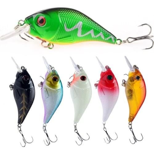 DHYJSFDC 7.5cm 11.2g Black Minnow Wobblers Pike Fishing Lure Artificial Bait Hard Swimbait Mini Crankbaits Fsihing Tackle Lures