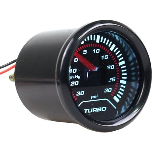 Digital Car Turbo LED Gauge Boost 12" -30~30psi Auto Car Turbo Meter 12V
