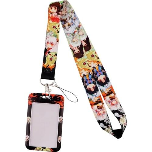 DB700 Cartoon Anime Fashion Lanyards Bus ID Name Work Card Holder Accessories Decorations Kids Gifts