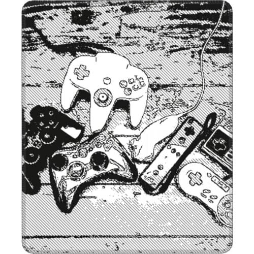 Gamer Controller Gaming Mouse Pad Video Game Gaming Console Waterproof Mat Pads Natural Rubber Computer Keyboard Desk Pad