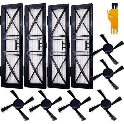 Hepa Filter Side Brushes for Neato Botvac D Series D3 D4 D5 D6 D7 D70E D75 D80 D85 Robot Vacuum Cleaner Parts