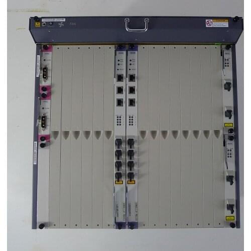 Hua wei MA5680T OLT of big size. 2 pcs 10G uplink X2CS,2 SCUN,2 PRTE,no PON board