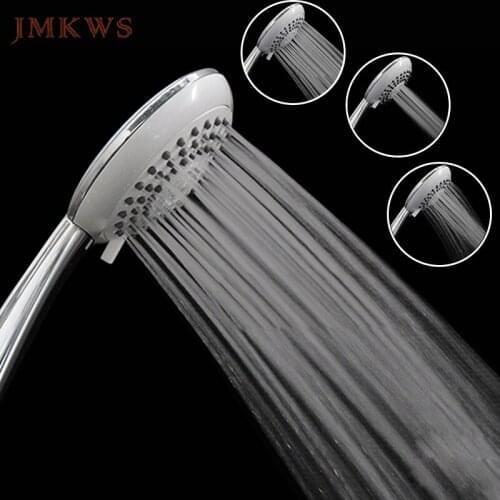 JMKWS Air Pressure Boost Water Saving 30% Hand Shower Head Rotate Control Function Shower Head Handheld Chrom Surface Finishing