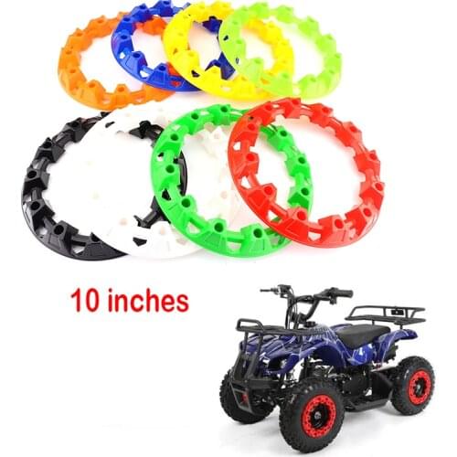 2Pcs 10-inch ATV Wheel Trim Hub Protection Decor Rim Cap Universal Vehicle All Terrain wheel Plastic Cover fit to 10 inch tires