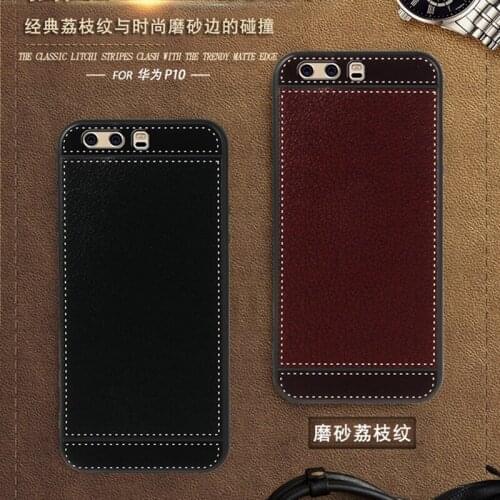 For Huawei P10 Case VTR-L09 5.1 Inch Black Red Blue Pink Brown 5 Style Phone Soft TPU Huawei P10 Cover