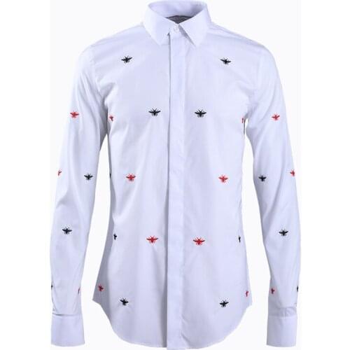 Solid Color Business male long sleeve Shirt 2019 Fashion Slim Chemise homme Plus size 4XL Casual Social shirts for men