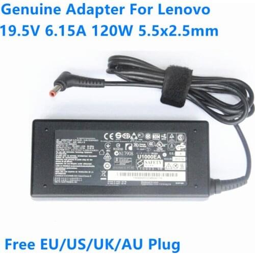 Original 19.5V 6.15A 120W ADP-120LH B AC Adapter For Lenovo IdeaPad G480 Y500 Y510 Y530 Y560 Y710 Laptop Power Supply Charger