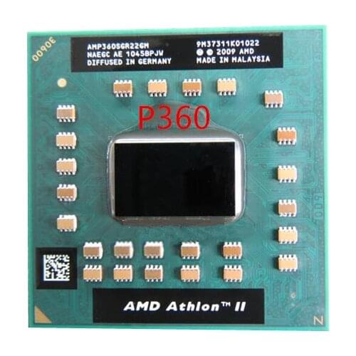 Original AMD Athlon P360 CPU AMP360SGR22GM 25w Dual core Socket S1 2.3G