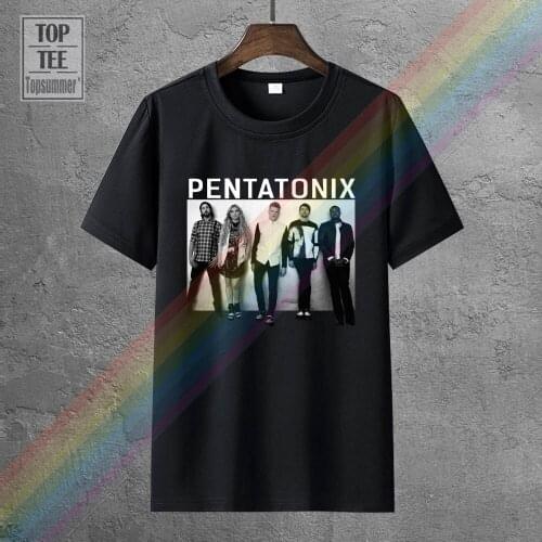 Pentatonix Group Photo Black T Shirt Tee Shirt Xs 2Xl