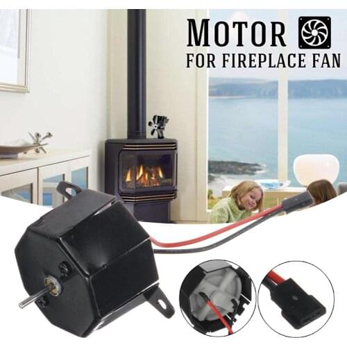 Fireplace Heat Powered Stove Fan Motor Heat Distribution Log Wood Burner Eco-Friendly Quiet Fan Motor Fire place Accessories