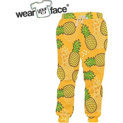 Pineapple Crystal Constellation 3D All Over Printed Sweatpants Casual Streetwear Sports Joggers Women Men Clothing Plus Size