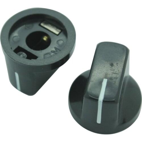 GD-PARTS 19x15mm Black ABS Plastic Pointer Knob For Guitar AMP Effect Pedal Stomp Box Overdrive DJ mixer 6.4mm