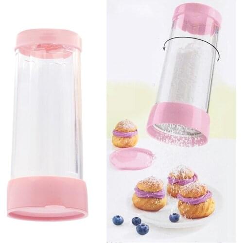 Mesh Rotate Flour Sieve Sifter Mechanical Baking Icing Sugar Shaker Sieve Cup Shape Bakeware Baking Pastry Tools
