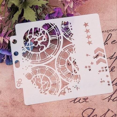 Gear DIY cake scrapbook stencils hollow Embellishments printing lace ruler Valentines Day