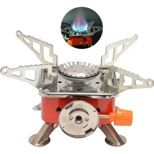 Outdoor Portable Foldable Burner Travel Camping Card Type Stove Picnic Furnace