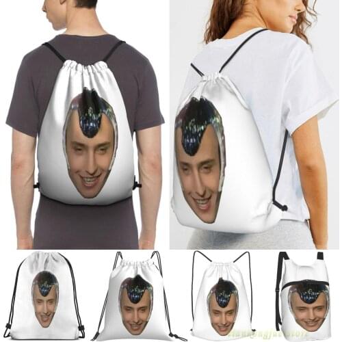 Vitas Russian Singer Smile Meme Men Outdoor Travel Gym Bag Waterproof Drawstring Backpack Women Fitness Swimming Bag