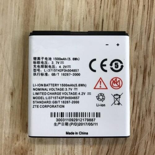 ZDONG High Quality Li3715T42P3h504857 battery for ZTE V768 CONCORD 3G U830 U812 V768C V760 U880S N788 U788 V788D mobile phone