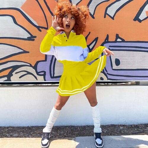 Streetwear Sporty 2 Piece Outfits for Women Tee Tops Pleated Skirts Sets Sweat Suit Women Matching Sets Active Wear Tracksuit