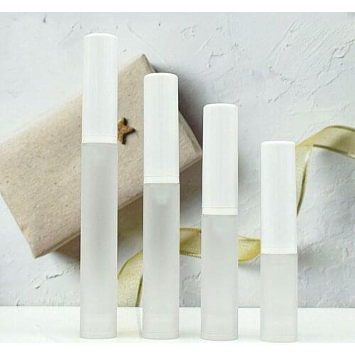 15ML frosted airless bottle white pump lotion emulsion serum sample eye essence hyaluronic toner mist sprayer skin packing