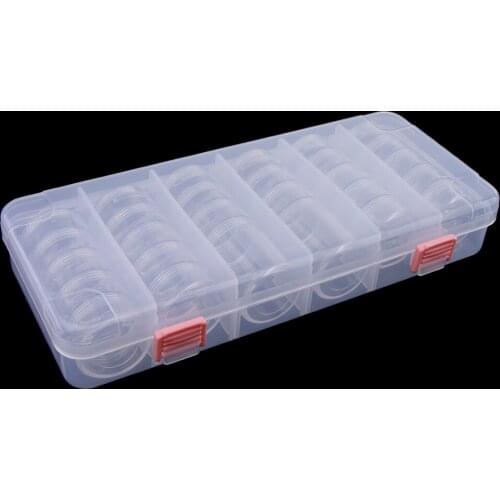 6 Pack Solid Acrylic Storage Box Makeup Tools Container with