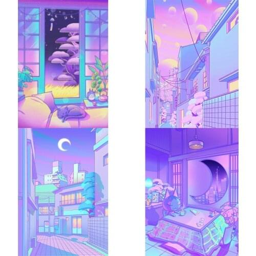 Diamond Painting Color Room Cross Stitch Diamond Embroidery Landscape Rhginestones Art Bead Picutre Kits Home Decoration